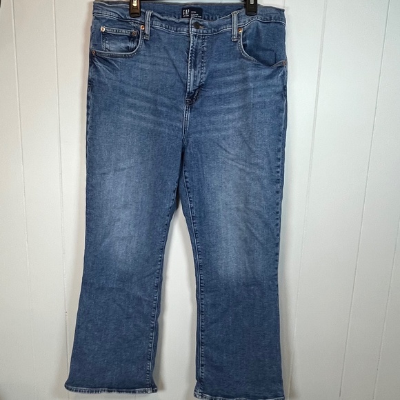 Women's GAP Denim Jeans 20/35R High Rise Vintage Flair Comfortable Casual Plus - Picture 3 of 14